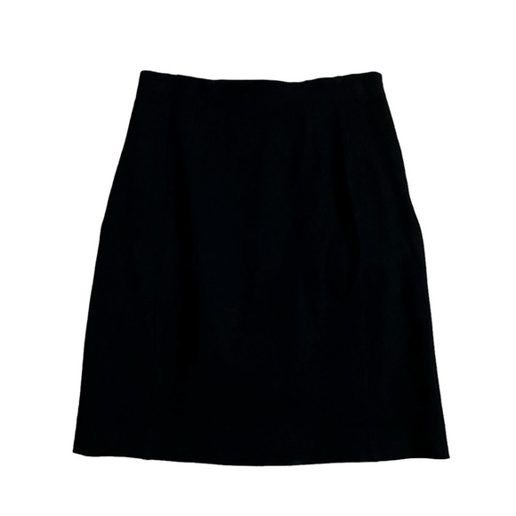 MM Lafleur Skirt Mini Black Knit Work Academia Minimalist Preppy Size 4 Small - Picture 3 of 6